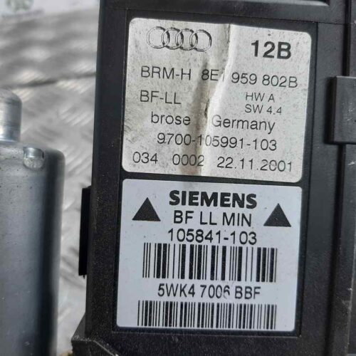 MOTOR ELEVALUNAS DELANTERO DERECHO AUDI A4 BERLINA (8E) 2.5 TDI (114kW)   |   12.00 – 12.02