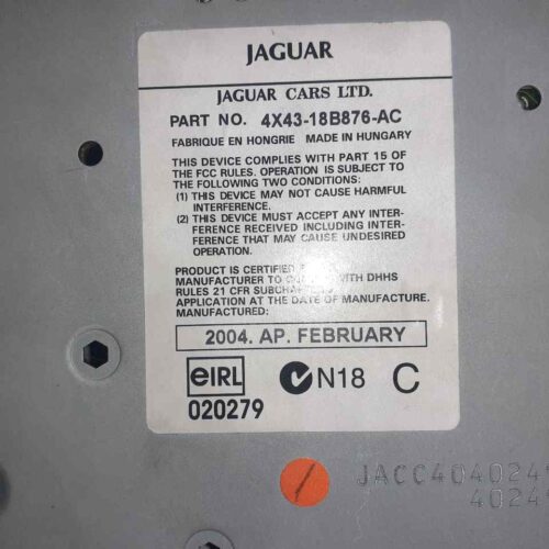 SISTEMA AUDIO / RADIO CD JAGUAR X-TYPE 2.0 D Classic   |   03.03 – 12.09