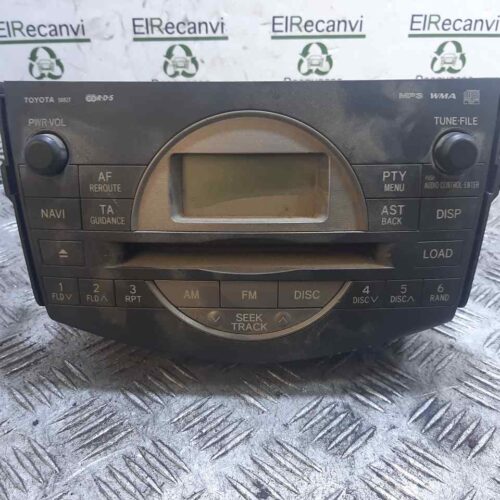 SISTEMA AUDIO / RADIO CD TOYOTA RAV 4 (A3) Executive   |   11.05 – 12.08