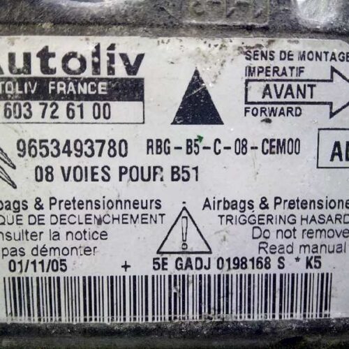 CENTRALITA AIRBAG CITROEN C4 BERLINA 1.6 16V CAT (NFU / TU5JP4)   |   0.04 – 0.11