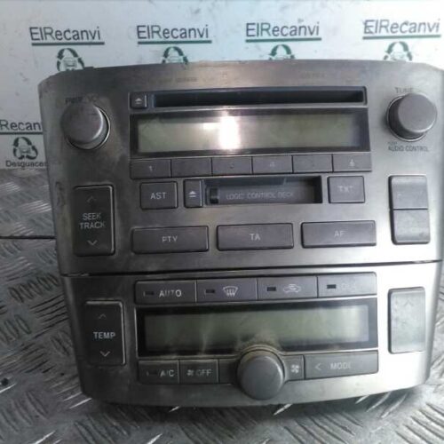 SISTEMA AUDIO / RADIO CD TOYOTA AVENSIS BERLINA (T25) 2.0 Executive Berlina (5-ptas.)   |   01.03 – 12.09