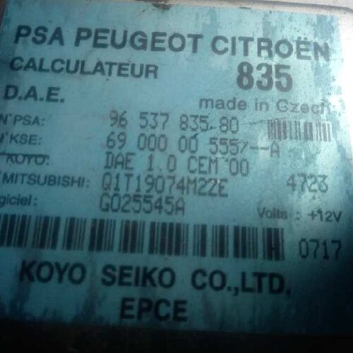 MODULO ELECTRONICO CITROEN C3 1.4   |   0.95 – …