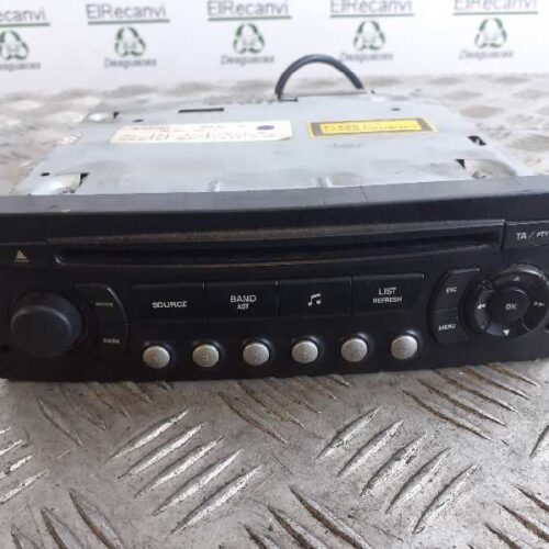 SISTEMA AUDIO / RADIO CD PEUGEOT 307 BERLINA (S2) D-Sign   |   10.06 – 12.08