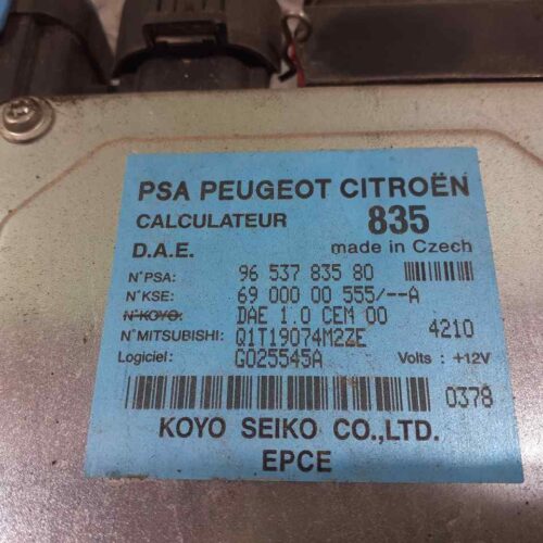 MODULO ELECTRONICO CITROEN C3 1.4 HDi   |   0.95 – …