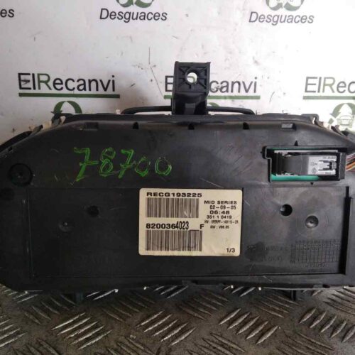 CUADRO INSTRUMENTOS RENAULT MEGANE II BERLINA 5P 1.6 16V   |   0.02 – 0.09