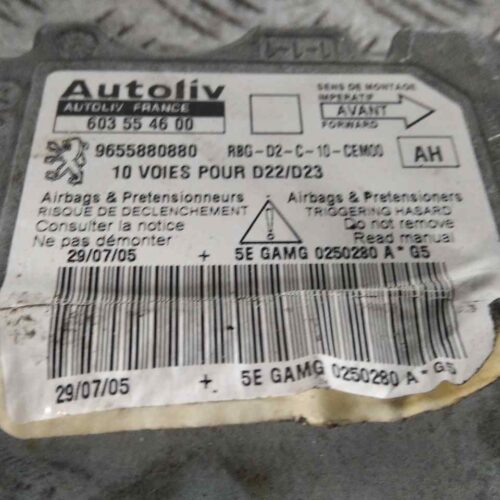 CENTRALITA AIRBAG PEUGEOT 407 ST Confort   |   05.04 – 12.07