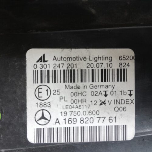 FARO IZQUIERDO MERCEDES CLASE B (W245) 180 CDI (245.207)   |   03.05 – 12.11