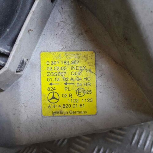 FARO DERECHO MERCEDES VANEO (W414) FURGONETA COMPACTA 1.9 (414.700)   |   04.03 – 12.05