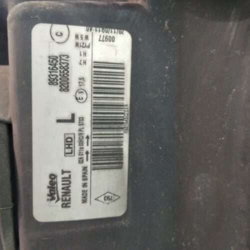 FARO IZQUIERDO RENAULT GRAND MODUS Exception   |   01.09 – 12.09