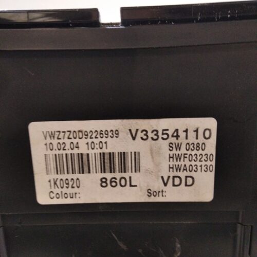 CUADRO INSTRUMENTOS VOLKSWAGEN GOLF V BERLINA (1K1) Conceptline (E)   |   0.03 – …