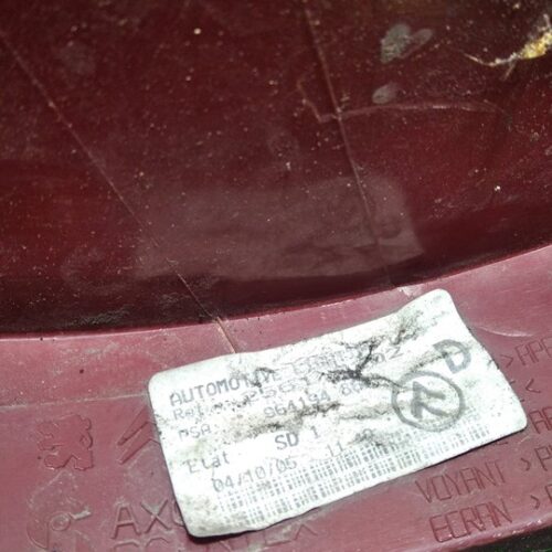 PILOTO TRASERO DERECHO PEUGEOT 407 SW SR Confort   |   05.04 – 12.05