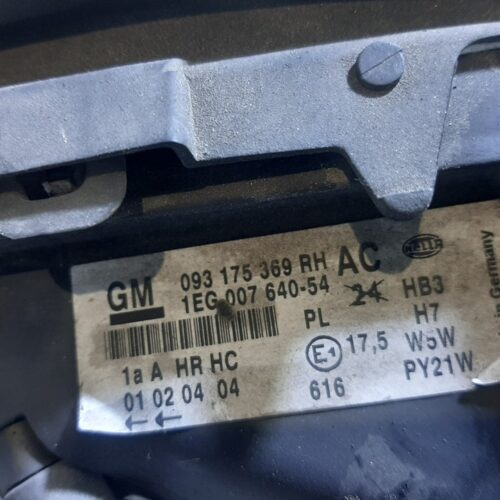 FARO DERECHO OPEL ASTRA G BERLINA Comfort   |   02.98 – 12.03