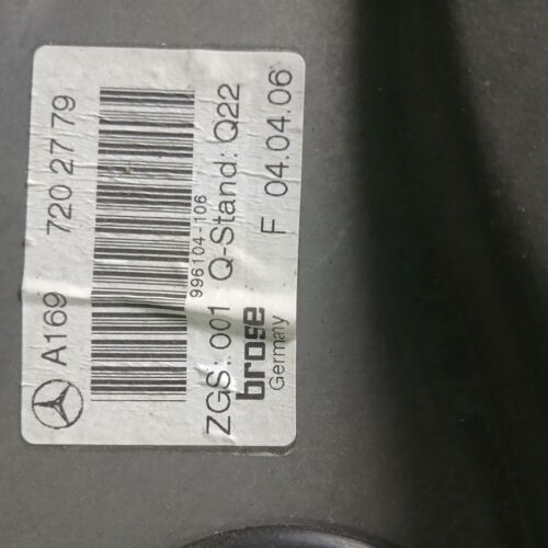 ELEVALUNAS DELANTERO IZQUIERDO MERCEDES-BENZ CLASE A (W169) A 160 CDI  A-Edition   |   09.07 – …